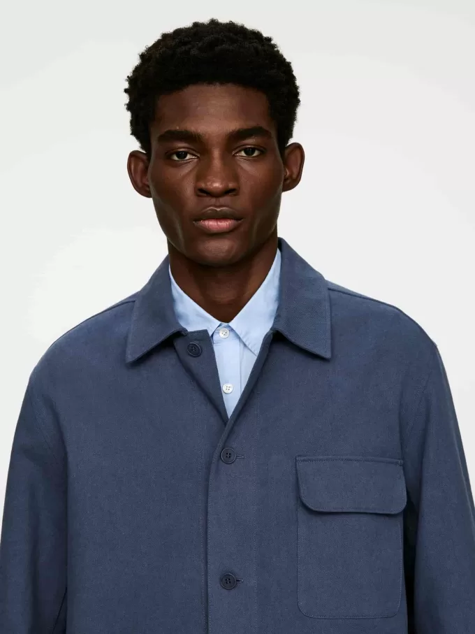 Overshirt i bomuld/hør