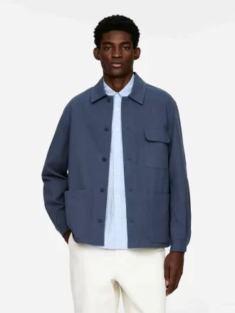 Overshirt i bomuld/hør