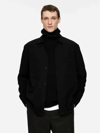 Overshirt i bomuldstwill