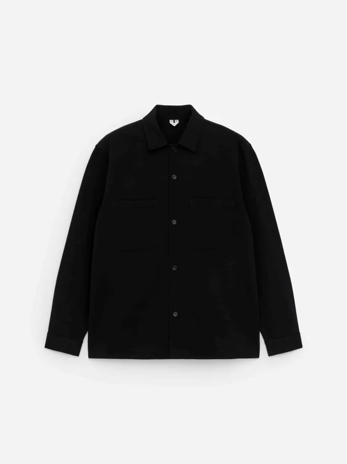 Overshirt i bomuldstwill