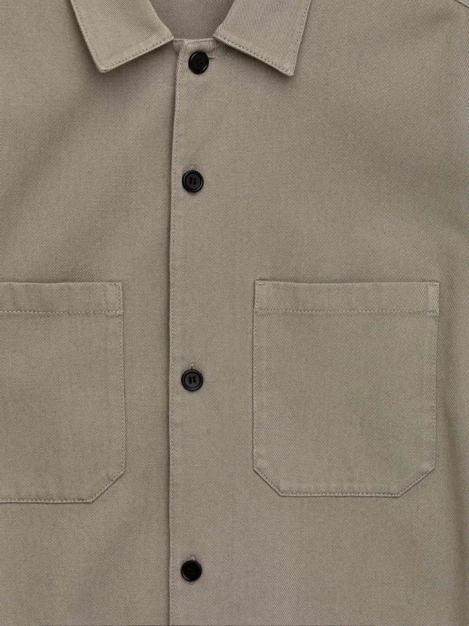 Overshirt i bomuldstwill Overshirt i bomuldstwill