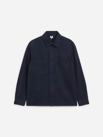 Overshirt i bomuldstwill