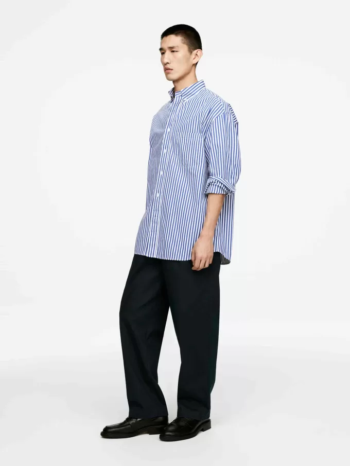 Oversized Poplin skjorte