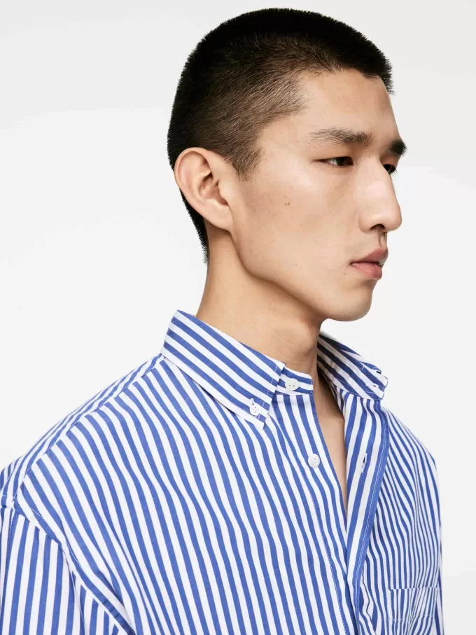 Oversized Poplin skjorte