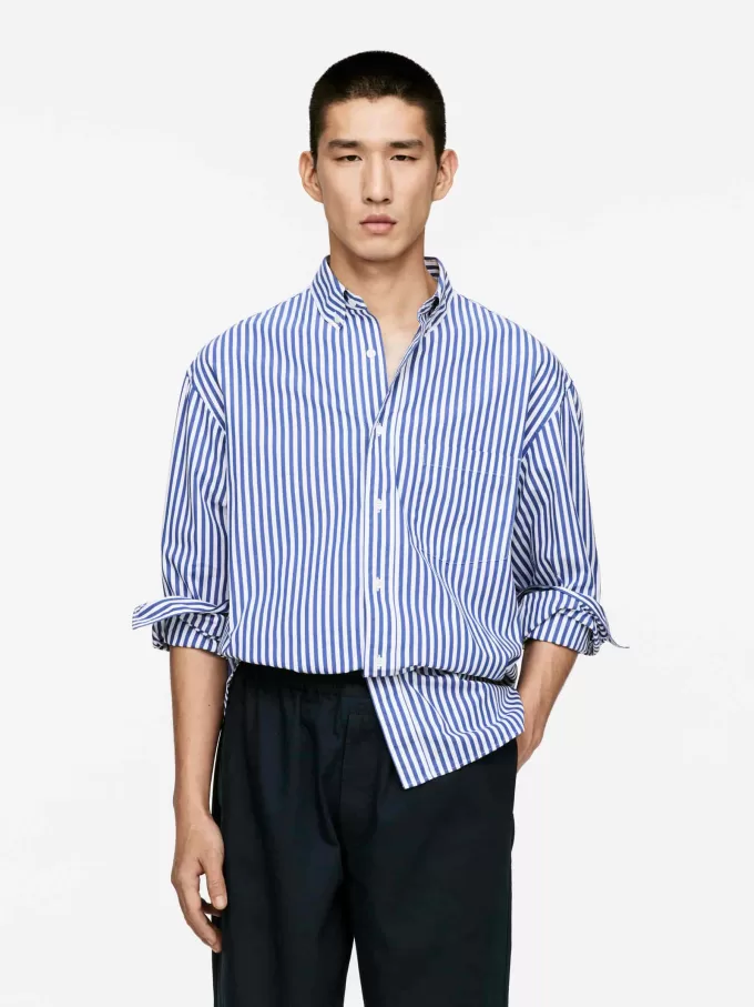 Oversized Poplin skjorte