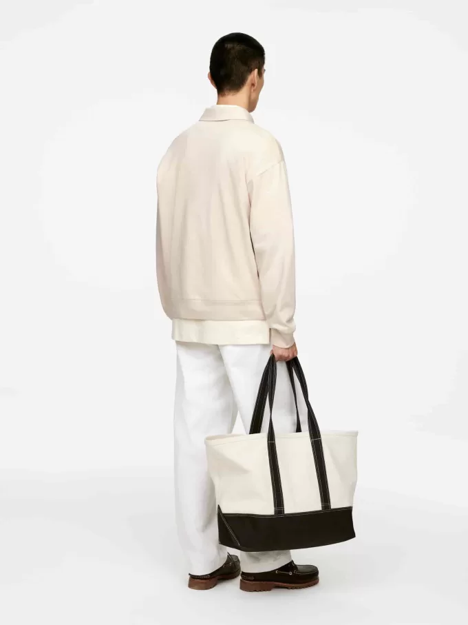 Poloskjorte med halv lynlås