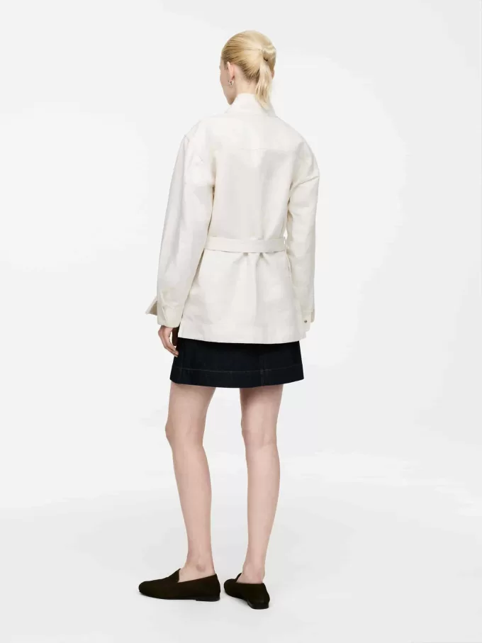 Pop-over skjorte i linnedblanding