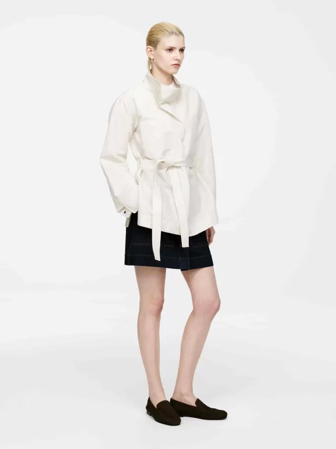 Pop-over skjorte i linnedblanding