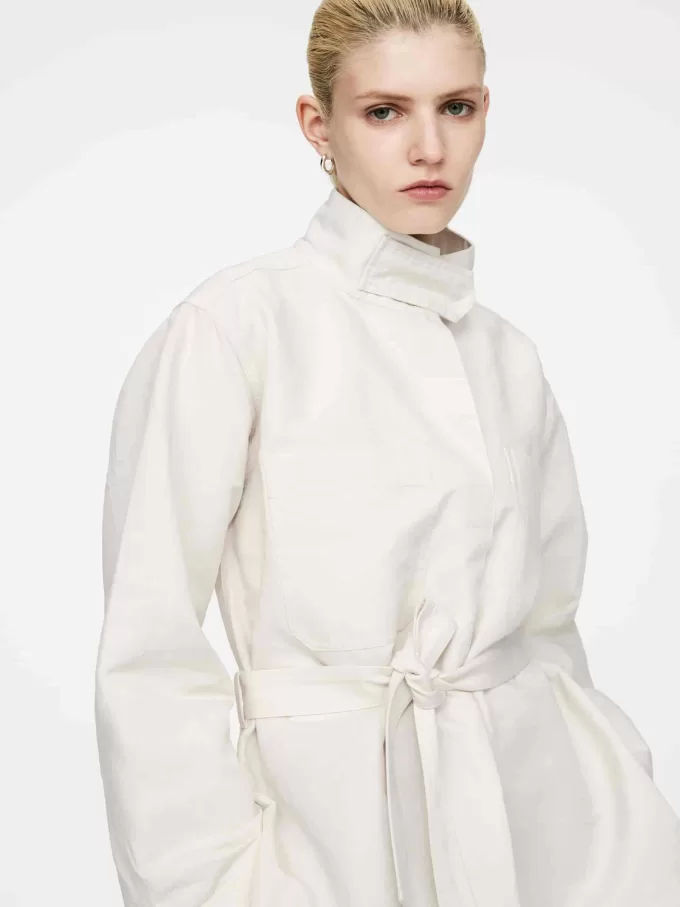 Pop-over skjorte i linnedblanding