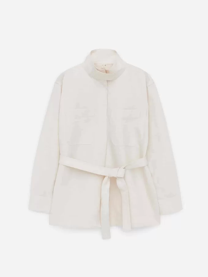 Pop-over skjorte i linnedblanding