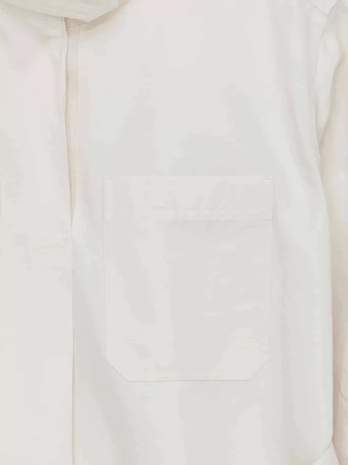 Pop-over skjorte i linnedblanding