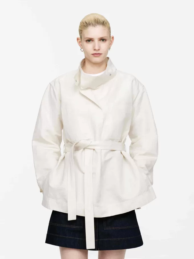 Pop-over skjorte i linnedblanding