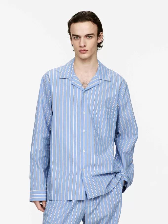 Poplin pyjamasskjorte