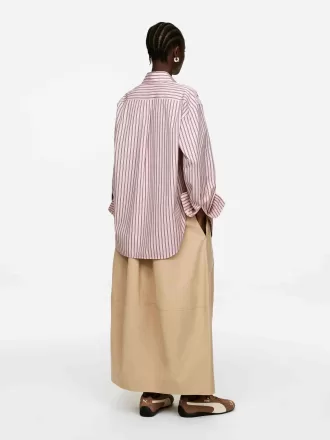 Poplin-skjorte med afslappet pasform