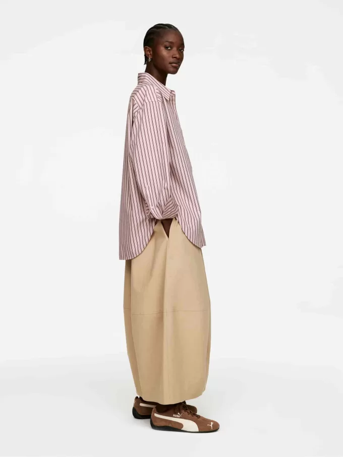 Poplin-skjorte med afslappet pasform