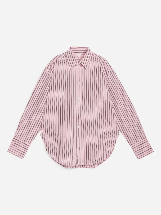 Poplin-skjorte med afslappet pasform