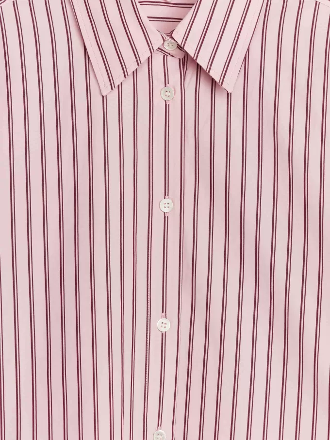 Poplin-skjorte med afslappet pasform