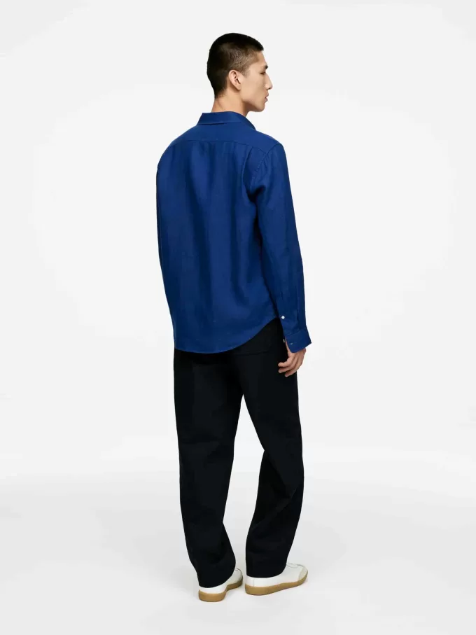 Regular-Fit linned skjorte