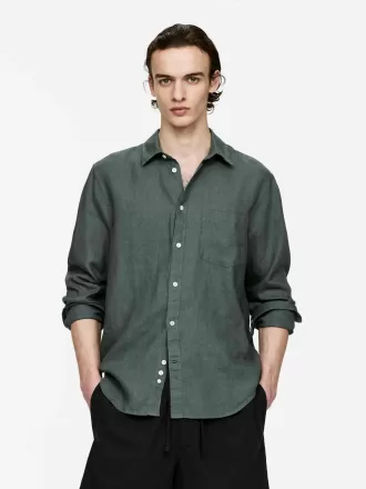 Regular-Fit linned skjorte