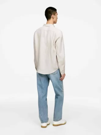 Regular-Fit linned skjorte