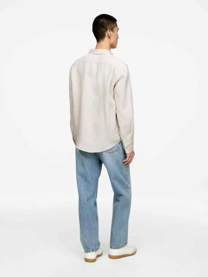 Regular-Fit linned skjorte