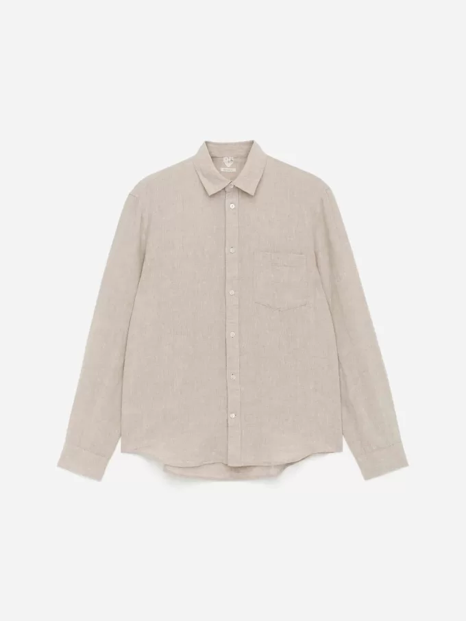 Regular-Fit linned skjorte