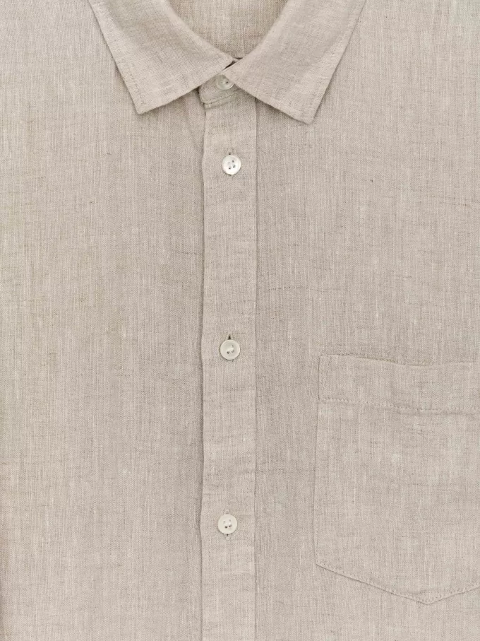 Regular-Fit linned skjorte