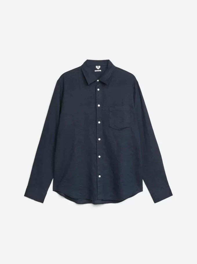 Regular-Fit linned skjorte