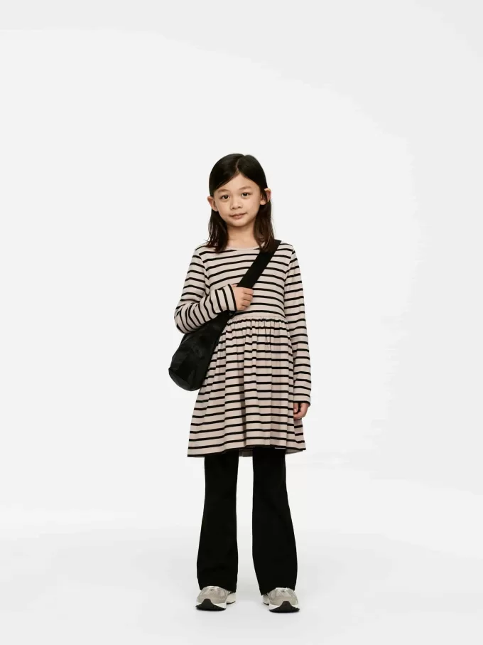 Rib kjole i bomuld Rib kjole i bomuld