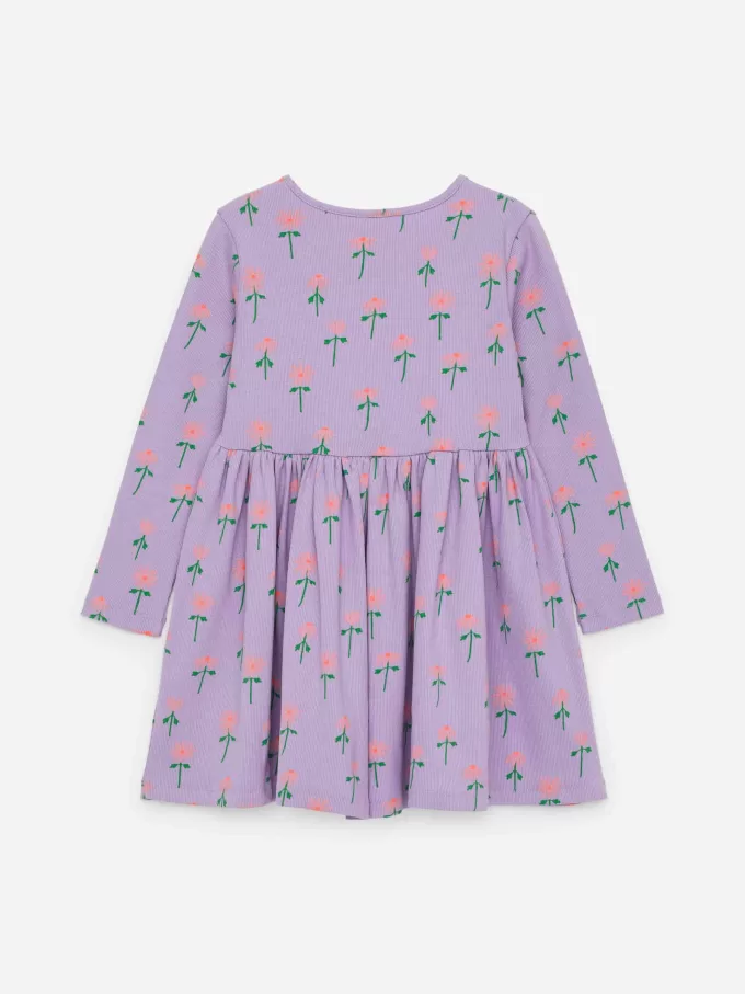 Rib kjole i bomuld Rib kjole i bomuld