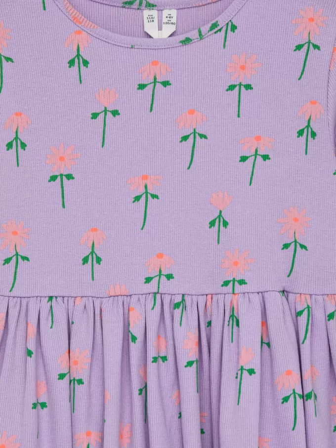 Rib kjole i bomuld Rib kjole i bomuld