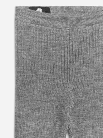 Rib-leggings i uldblanding