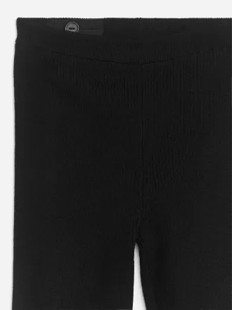 Rib-leggings i uldblanding