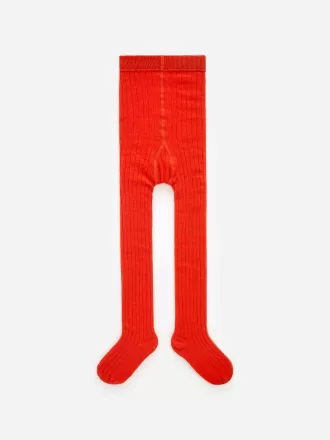 Ribbede bomuldstights