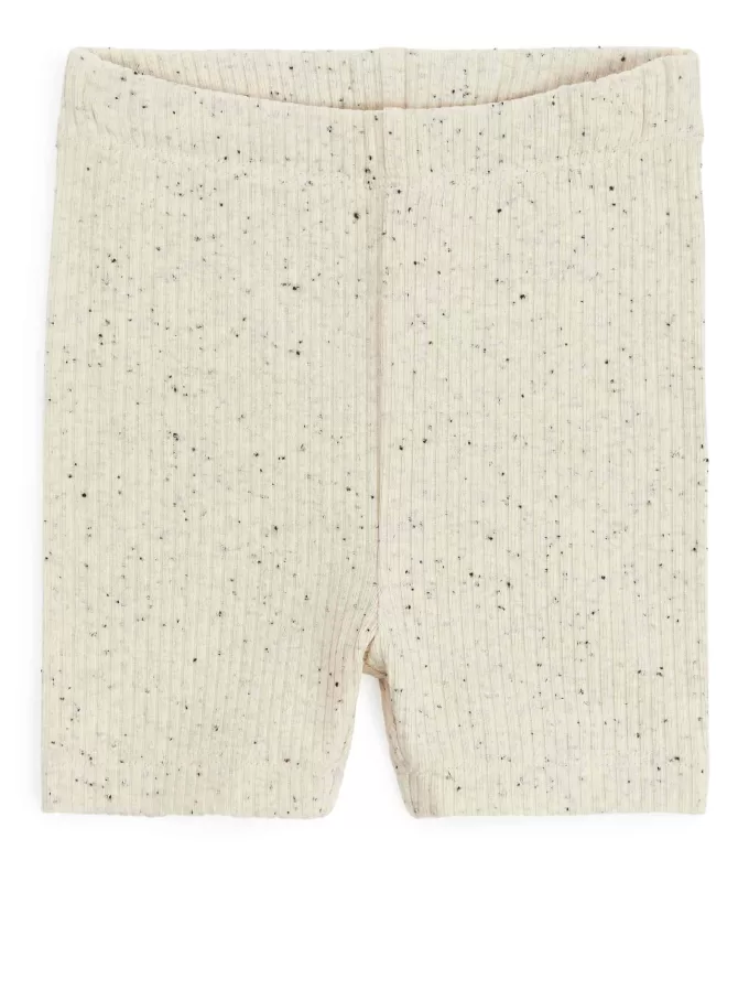 Ribbede jersey cykelshorts, sæt med 2