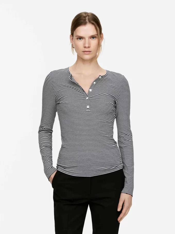 Ribbet Henley Top Ribbet Henley Top