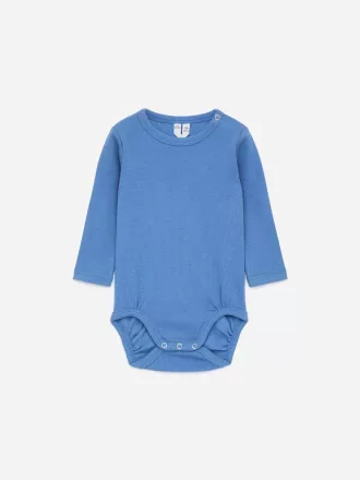 Ribbet langærmet bodysuit