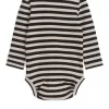 Ribbet langærmet bodysuit Ribbet langærmet bodysuit