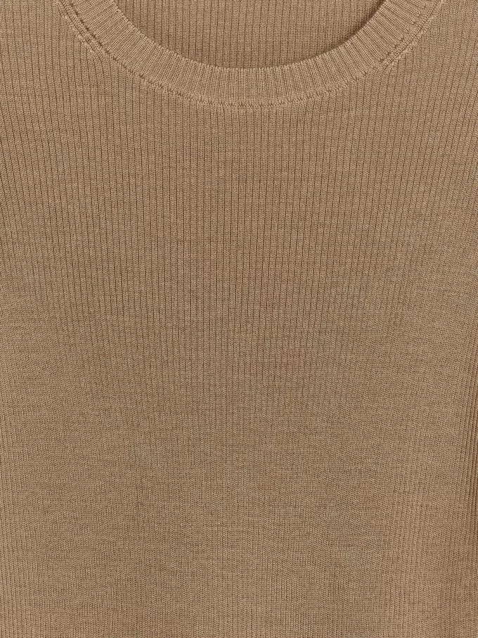 Ribstrikket Merino Top