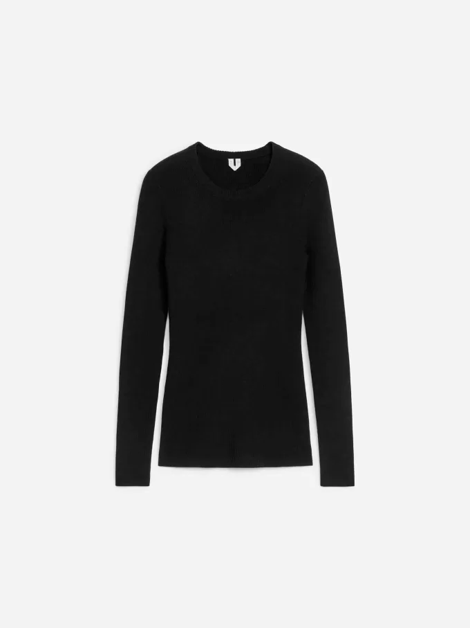 Ribstrikket Merino Top