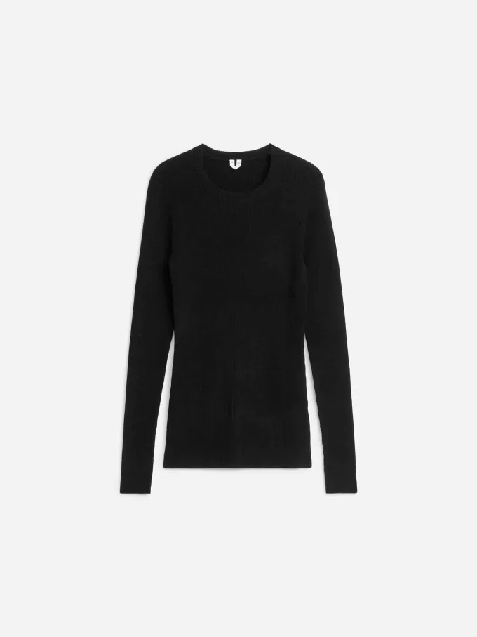 Ribstrikket Merino Top