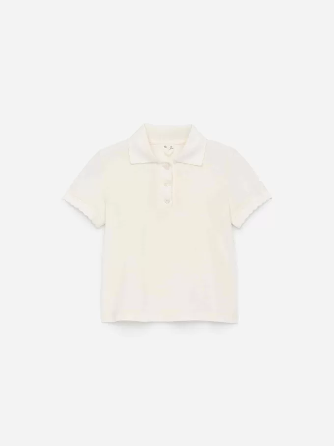 Scallop Edge Poloshirt Scallop Edge Poloshirt