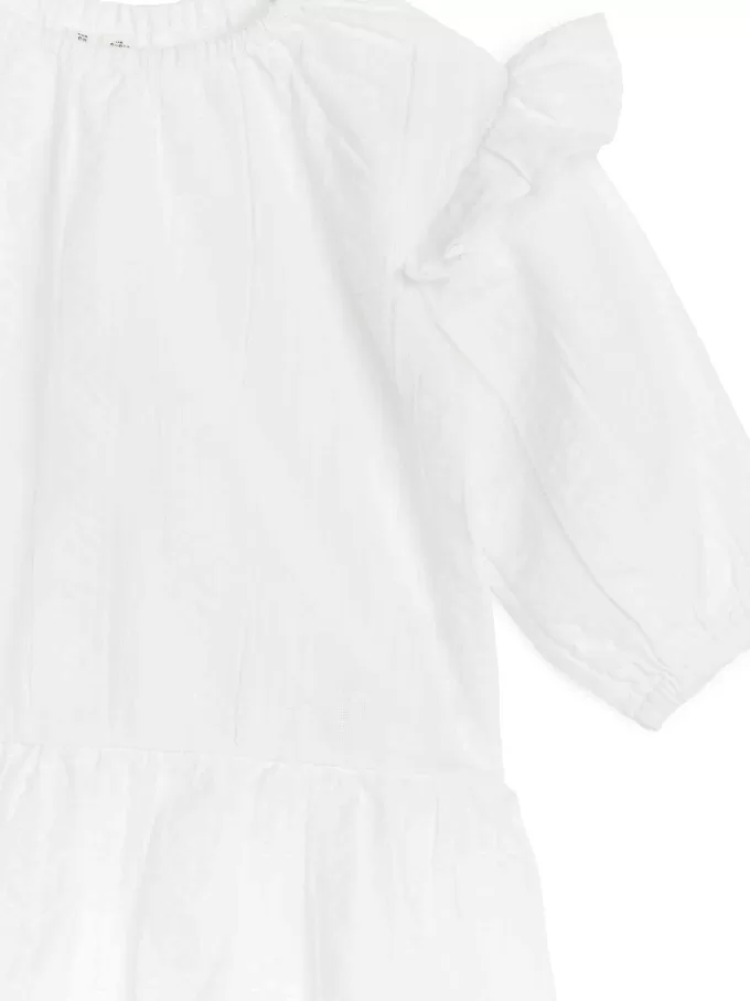 Seersucker Frill Kjole