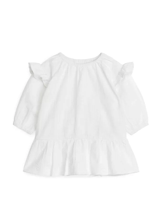 Seersucker Frill Kjole