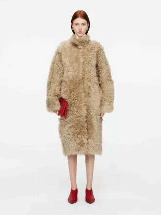 Shearling frakke