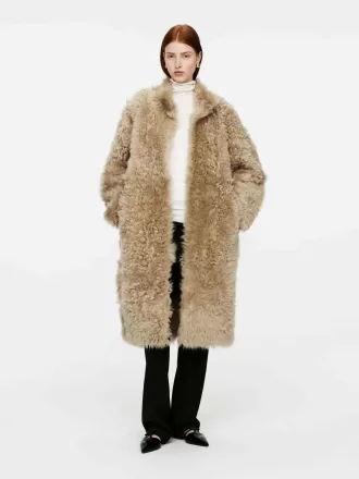 Shearling frakke