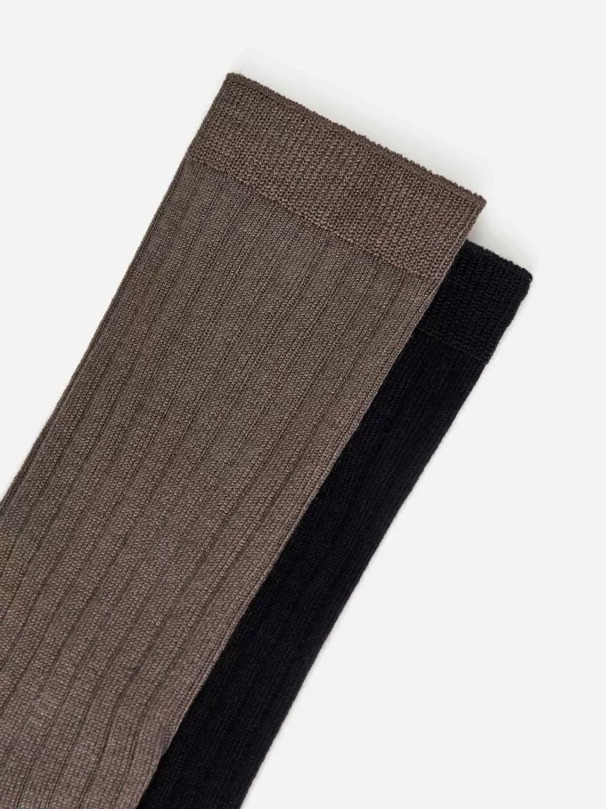 Silkeblend sokker sæt med 2 Silkeblend sokker sæt med 2