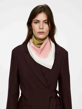 Silketørklæde med tryk