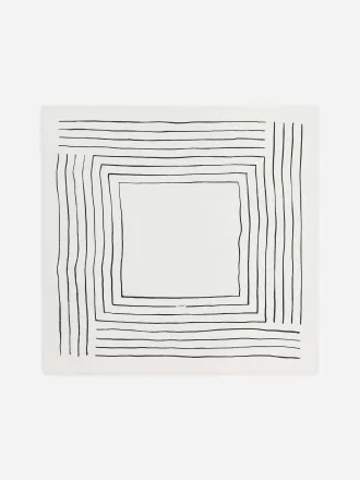 Silketørklæde med tryk