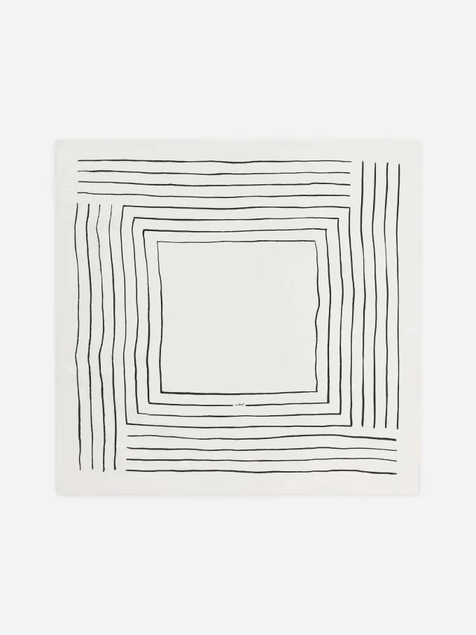 Silketørklæde med tryk